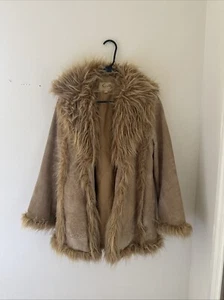 SCULLY TAN LEATHER PENNY LANE COAT XS VINTAGE - Picture 1 of 6