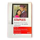 Staples Premium Photo Paper Gloss 4" X 6" 102 Mm X 152 Mm 72 Lb 270 G/M2 60 Qty