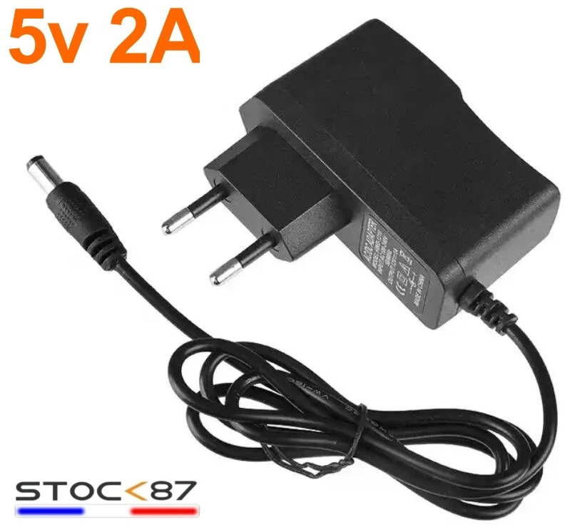 614# 5v 2A Power Supply with 5.5 x 2.1mm Connector - Power Supply - Image 1 of 1