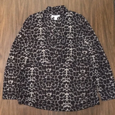 Топ с леопардовым принтом Kenneth Cole с собранными в рюш сторонами 2 шт. - Изображение 1 из 4