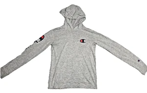 Champion Grey Authentic Athleticwear Long-Sleeve Sweatshirt Kids Large - Picture 1 of 4