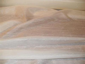 Nubby SEEDED slub BATISTE SHEER DRAPERY FABRIC New CREAM IVORY 48" wide Nelson - Picture 1 of 1