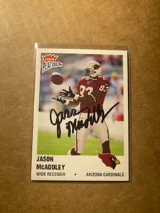 Arizona Cardinals JASON MCADDLEY Signed Card - Picture 1 of 1