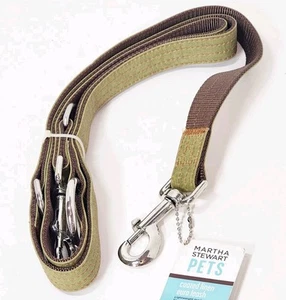 Martha Stewart Pets Green 72"x5/8" Coated Linen Leash - Picture 1 of 1