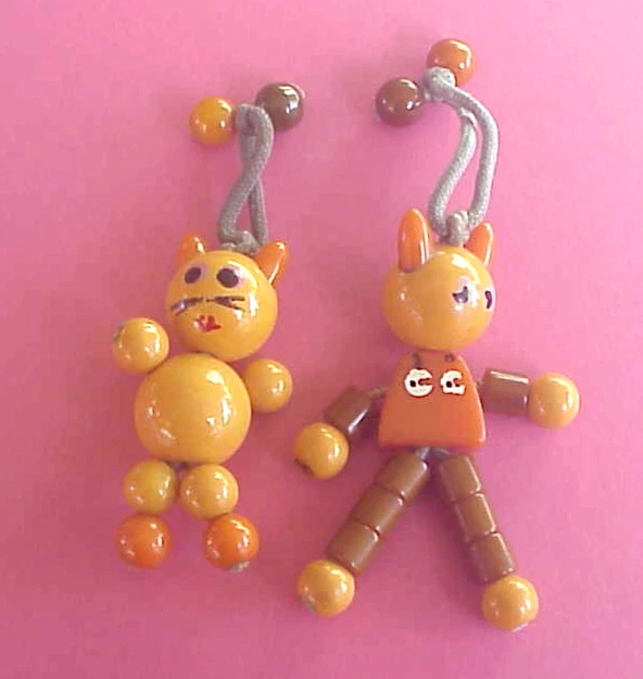 Juguetes de colección para mamá y bebé gato, baquelita bebé cuna y dentición de Tykie & Binkytoy Foto 1 de 2