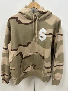 Supreme $ Hooded Sweatshirt Desert Camo - 24SS Medium - Picture 1 of 9