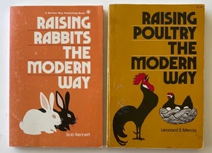 Raising RABBITS The Modern Way by Bennett + POULTRY by Marcia : Garden Way - Picture 1 of 4