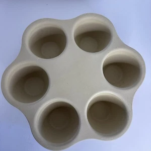 Pampered Chef Sechs Einzelportionen Tiefe Schale Bäcker Muffin Steinzeug Pfanne 5131 - Bild 1 von 6