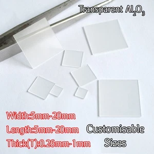 Transparent Plate Panel Sapphire Sheet DIY Clear Square Board 5mm-20mm - Picture 1 of 4