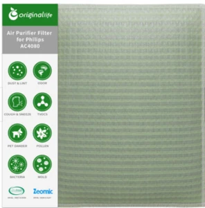 NUEVO filtro purificador de aire reutilizable ultra lavable original para Philips AC4080 - Imagen 1 de 7