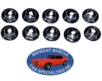 Clip de moldura de moldura de moldura #10-24 tuercas de perno para Chrysler Dodge Plymouth 10 piezas A Foto 1 de 4