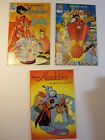 Walt Disney's Comics 3 Ausgaben Lot Aladdin & Rückkehr von Aladdin #1 & 2 Sehr guter Zustand +