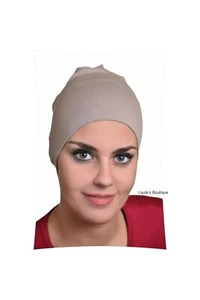 under scarf Long Tube Hijab Cap underscarf Hair loss Hat Bonnet beanie cotton - Picture 1 of 24