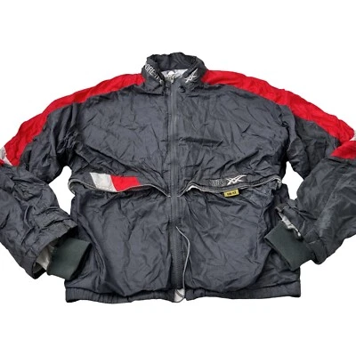 Chaqueta cortavientos vintage Asics Gore-Tex gris con cremallera para hombre talla pequeña Foto 1 de 4