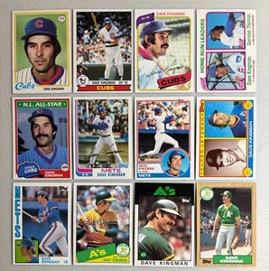 Kingman, Dave instant collection 12 diff card Topps lot 1978 to 1987 - Picture 1 of 1