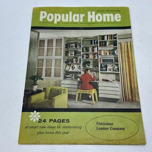 Vintage Popular Home Magazine January February 1958 Finkbeiner Lumber Co - Imagen 1 de 5