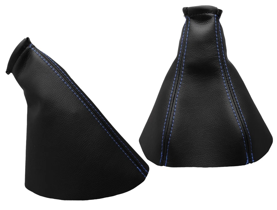 Para OPEL VECTRA B 96-02 Fuelle Palanca de Cambio y Freno - Costura Azul Claro - Imagen 1 de 1