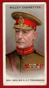 WILLS 1917 ALLIED ARMY LEADERS Single card No 26 MAJ GEN SIR C.V.F TOWNSEND - Picture 1 of 2