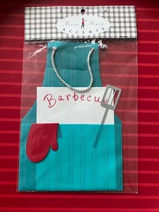 VERY RARE BBQ APRON- MERI MERI ACCENTS - FREE SHIPPING - Picture 1 of 2