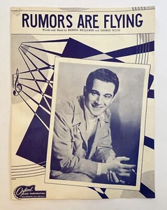 Rumors Are Flying by Bennie Benjamin and George Weiss 1946 Sheet Music - Picture 1 of 4