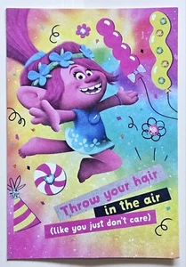 Happy Birthday, Girl! / Trolls Greeting Card (incl. Envelope 5×7") - Picture 1 of 4
