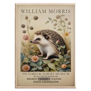 Igel Kunstdruck A3 Vintage traditionelles Kunstwerk - Bild 1 von 1