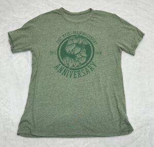 Fort Myers Brewing Company 5th Anniversary T Shirt Men's Medium Green Hops Beer