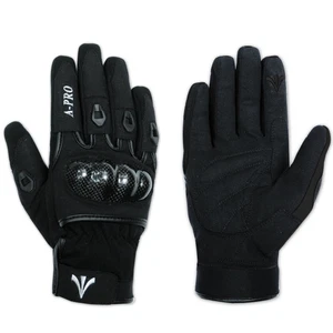 Textile Motorcycle Motorbike Scooter Sport Protective Gloves Sonicmoto Black M - Foto 1 di 2