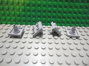 Lego 4 Light Bluish Gray 2x2 plate with 1 pin and studs on the bottom NEW - Picture 1 of 1