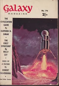 GALAXY Magazine 1960's Science Fiction The Civilisation Game Clifford D Simak - Picture 1 of 6