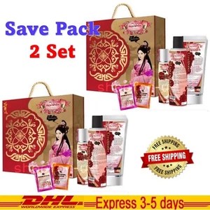 2x Noon Chinese Herbal Long Hair Shampoo Conditioner Serum Straightening set - Picture 1 of 12