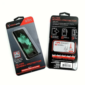 Proteggi schermo vetro temperato Blackweb iPhone SE/5s/5 sigillato in fabbrica - Foto 1 di 3