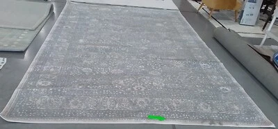 Alfombra manchada GRIS CLARO/CREMA 9' X 12', precio reducido 1172763635 RFT663C-9 Foto 1 de 4