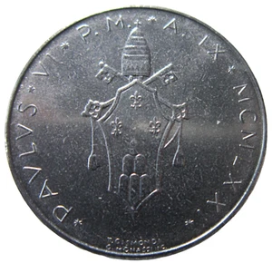 VATICAN CITY. 50 LIRE, 1971. POPE PAUL VI. - Picture 1 of 2