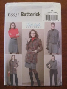 BUTTERICK PATTERN - 5535 LADIES LINED JACKET SKIRT STRAIGHT PANTS 8-14 UNCUT - Picture 1 of 2