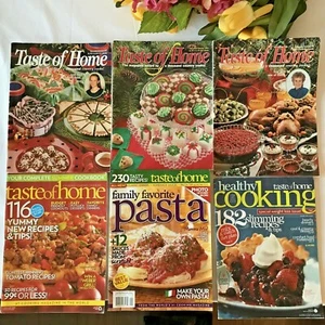 Vintage Recipe Magazines-TASTE OF HOME-Lot of 6-Family Favorites & Classic Meals - Picture 1 of 10