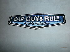 1 OLD GUYS RULE " AGED TO PERFECTION " 1.25" X 4.5" EMBROIDERED FABRIC PATCHES