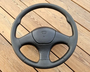 95-04 KIA Sportage NEW LEATHER Steering Wheel Upgrade 1995-2004 Black OEM - Picture 1 of 16