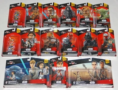 Disney Infinity Star Wars 3.0 Edition *LOT* of 15 Figures & Play Sets - Image 1 of 4