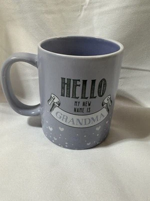 Hello My New Name Is Grandma Purple Speckled Ceramic Mug - Image 1 of 4