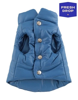 RRP €400 MONCLER x POLDO DOG COUTURE Dog Gilet Size 00 XXS Padded Made in Italy - Image 1 of 4