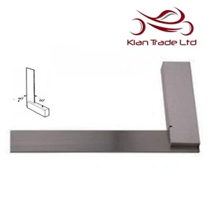 4" inch 100mm Try Square Unmarked Tri 90 Angle Top Quality Wood Carpenter Tool - Picture 1 of 1