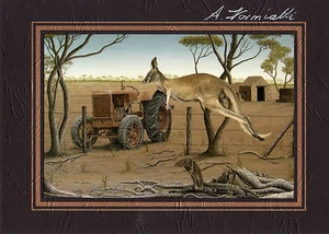 The Farm, anthonysart, signed gift card, 6"x4" photo from original work, - Picture 1 of 1