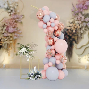 Ballon Arch Stand and 2 Flower Stands, Arch Backdrop Stand for Parties Wedding - Picture 1 of 19