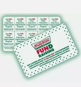 Lot of 3 KRISPY KREME BOGO Cards **BUY 1 & GET 1 Dozen** 10 OFFERS PER CARD ** - Picture 1 of 2