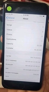 Apple iPhone 7 32GB Black A1778 - Locked to AT&T - Battery 100% - Used - Picture 1 of 4