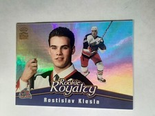 2001-02 Crown Royale Rostislav Klesla Rookie Royalty Card # 7 