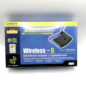 Linksys USB Wireless-G Network Adapter w/SpeedBooster 802.11b/g 54Mbps WUSB54GS - Picture 1 of 6
