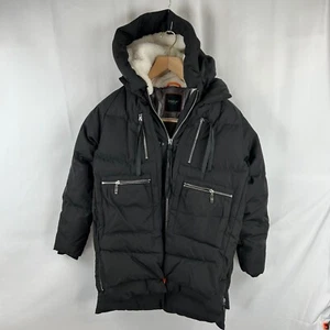 Down Filled Orlay RSD Standards Hooded Parka Black Ladies Sm Cozy Winter Heavy - Picture 1 of 13
