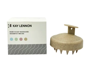 KAY LENNON Haarhaut Massagegerät Shampoo Bürste aus Weizenstroh & Silikon. - Bild 1 von 6